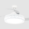 Ventilatore a Soffitto con Pale a Scomparsa e Luci Led Ghost - Bricolfer